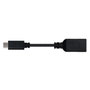 Nanocable Cable USB 3.1 de 15 cm, USB A Hembra a USB C Macho, Negro